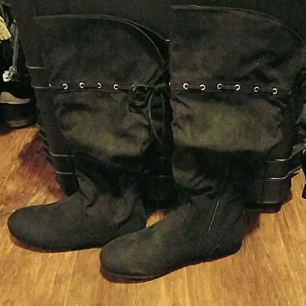 Rampage tall black boots